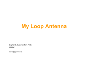 My Loop Antenna - Radio Central Amateur Radio Club