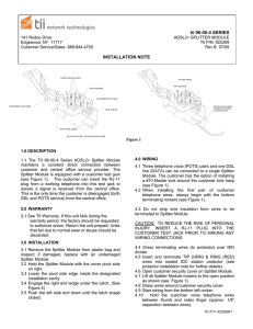 tii 96-00-4 SERIES INSTALLATION NOTE