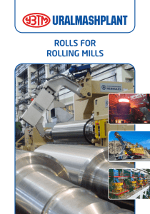 ROLLS FOR ROLLING MILLS