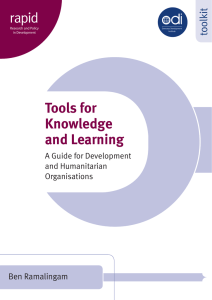 Tools for Knowledge and Learning