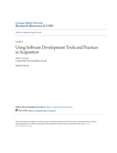 Using Software Development Tools and Practices in Acquisition