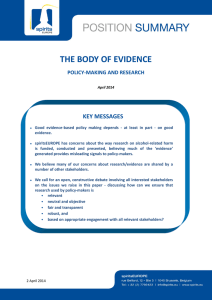 the body of evidence