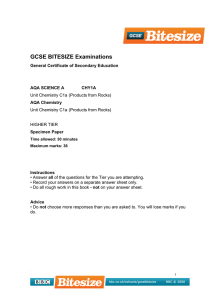 GCSE BITESIZE Examinations