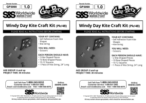 1.0 Windy Day Kite Craft Kit (Pk/48)
