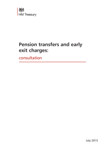Pension transfers and early exit charges