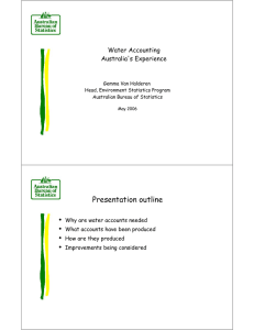 Presentation outline