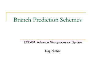 Modern Branch Prediction Schemes