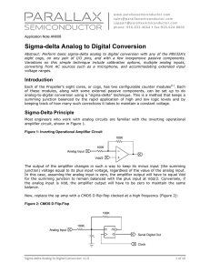 AN008: Sigma-Delta Analog-to-Digital Conversion