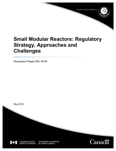 Small Modular Reactors: Regulatory Strategy, Approaches and