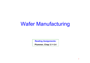 Wafer Manufacturing