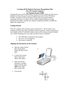 Converting Hard Copy Documents to Electronic Files