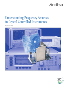 Understanding Frequency Accuracy in Crystal Controlled