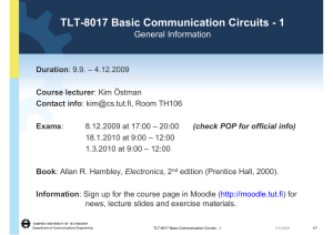 TLT-8017 Basic Communication Circuits