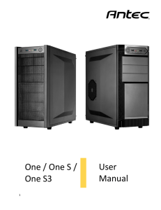 One / One S / One S3 User Manual