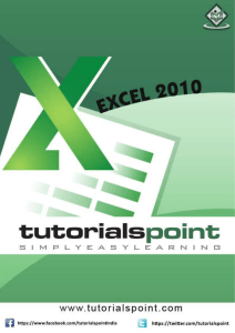 Excel Tutorial (PDF Version)