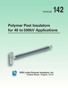 Polymer Post Insulators for 46 to 500kV Applications - NGK