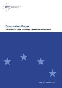 Discussion Paper - ESMA