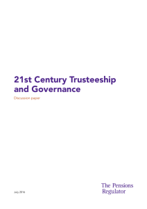 21st century trusteeship and governance discussion paper