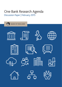 One Bank Research Agenda – Discussion Paper