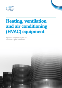 Heating, ventilation and air conditioning (HVAC) equipment