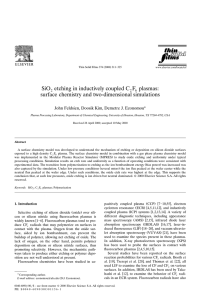 SiO etching in inductively coupled C F plasmas: surface chemistry