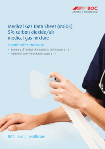 5% carbon dioxide/air medical gas mixture