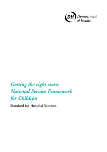 Getting the right start: National Service Framework for