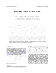 Curve Style Analysis in a Set of Shapes
