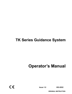 Operator`s Manual - SUBSITE Electronics