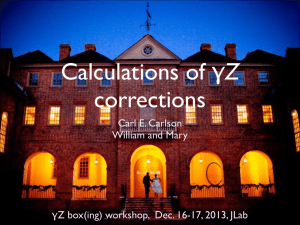 Calculations of γZ corrections