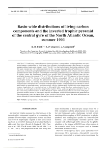 Basin-wide distributions of living carbon components and the