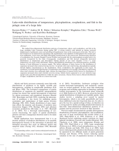 Rinke, Karsten, et al. Lake-wide distributions of temperature