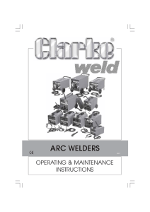 ARC Welders Manual - Clarke Service