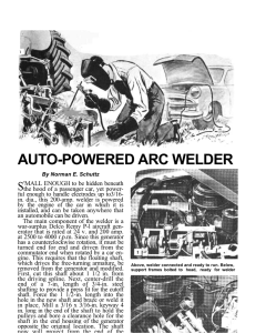 auto-powered arc welder - Fingers elektrische Welt