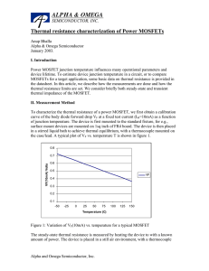 Thermal resistance characterization of Power MOSFETs