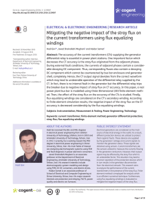 Mitigating the negative impact of the stray flux on the current