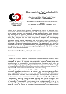 Linear Magnetic Stray Flux Array based on GMR