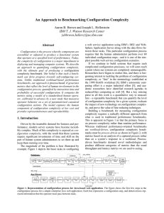 An Approach to Benchmarking Configuration