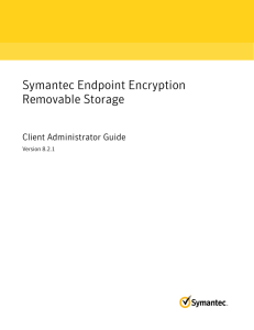 Symantec Endpoint Encryption Removable Storage Client