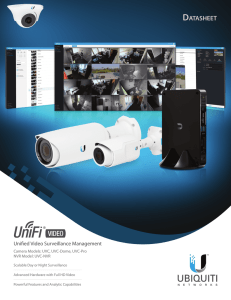UniFi Video Datasheet