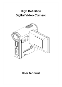 High Definition Digital Video Camera