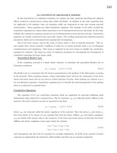 Continuum Mechanics – Solids