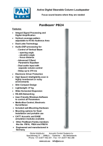 PanBeam® PB24 - visonomedia.com