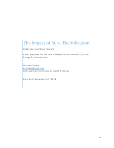 The Impact of Rural Electrification