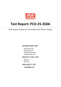 Test Report: PCD-25-350A