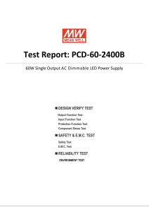 Test Report: PCD-60-2400B