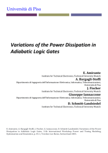 Variations of the Power Dissipation in Adiabatic Logic Gates E