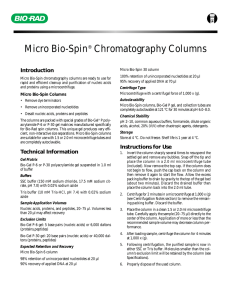 Micro Bio-Spin® Chromatography Columns - Bio-Rad