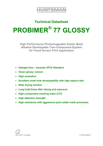 High Performance Photoimageable Solder Mask - PCB-Pool