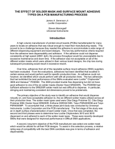THE EFFECT OF SOLDER MASK AND SURFACE MOUNT